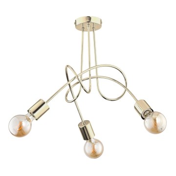 Lampadario a plafone TANGO 3xE27/60W/230V oro