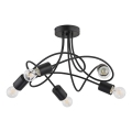 Lampadario a plafone TARGO 5xE27/15W/230V nero