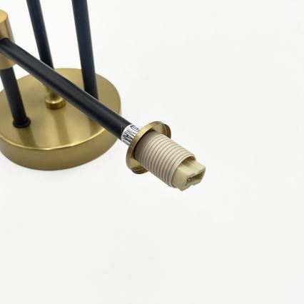 Lampadario a plafone TESSA 6xG9/8W/230V ottone/nero fumé