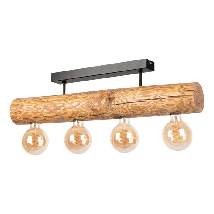 Lampadario a plafone TRABO 4xE27/60W/230V pino