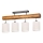 Lampadario a plafone TRENO 4xE27/25W/230V pino