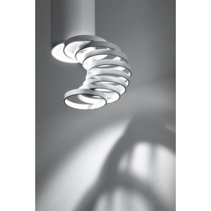 Lampadario a plafone TUBA 1xGU10/50W/230V bianco