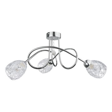 Lampadario a plafone TWIST CRYSTAL 3xE14/40W/230V