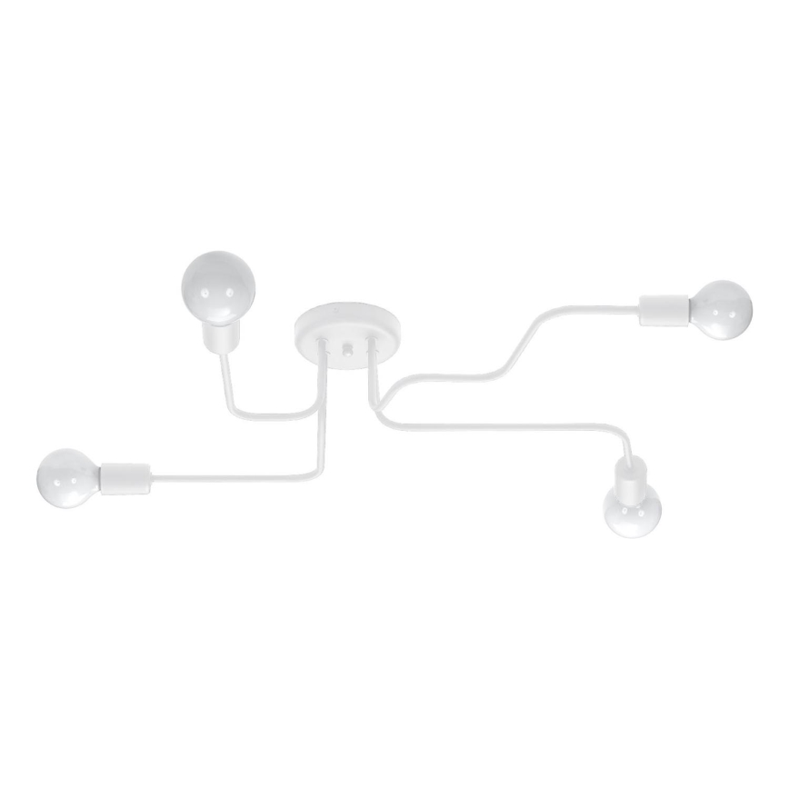 Lampadario a plafone VECTOR 4xE27/15W/230V bianco