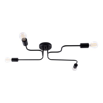 Lampadario a plafone VECTOR 4xE27/15W/230V nero