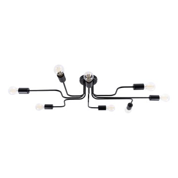 Lampadario a plafone VECTOR 8xE27/15W/230V nero