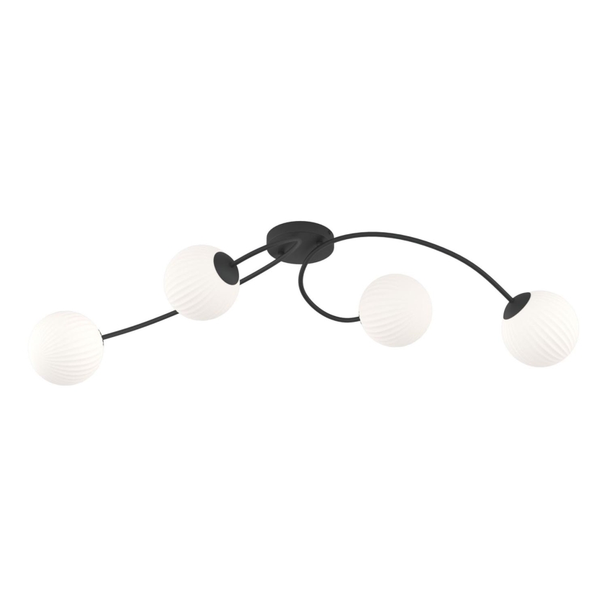 Lampadario a plafone VIBRA 4xE14/10W/230V nero/bianco