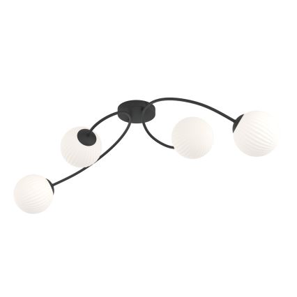 Lampadario a plafone VIBRA 4xE14/10W/230V nero/bianco