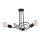 Lampadario a plafone WINGO 3xE27/15W/230V nero