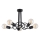 Lampadario a plafone WINGO 5xE27/15W/230V nero