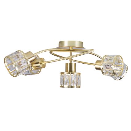 Lampadario a plafone ZAHARA 5xE27/10W/230V dorato