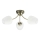 Lampadario a plafone ZINA 3xE27/40W/230V ottone/bianco