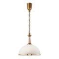 Lampadario a scomparsa CHIARA 1xE27/60W/230V beige/faggio