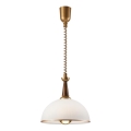 Lampadario a scomparsa CHIARA 1xE27/60W/230V marrone/rovere