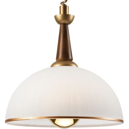 Lampadario a scomparsa CHIARA 1xE27/60W/230V marrone/rovere