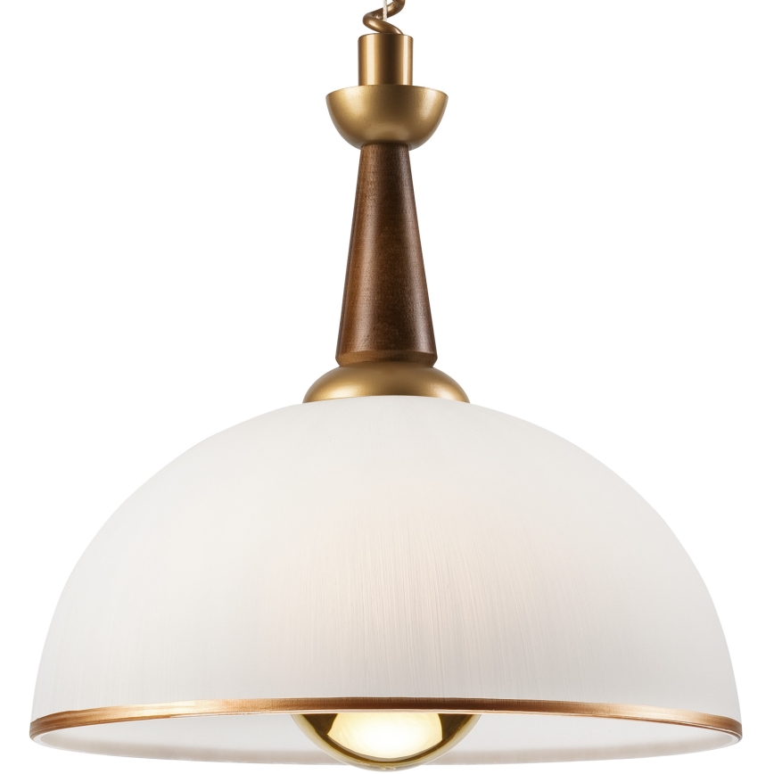 Lampadario a scomparsa CHIARA 1xE27/60W/230V marrone/rovere