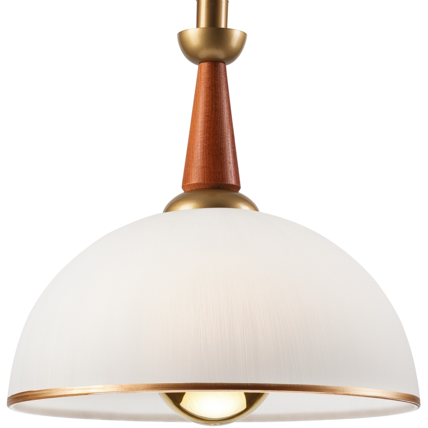 Lampadario a scomparsa CHIARA 1xE27/60W/230V marrone scuro/faggio