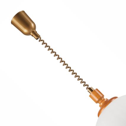 Lampadario a scomparsa RAMONA 1xE27/60W/230V beige/marrone/pino