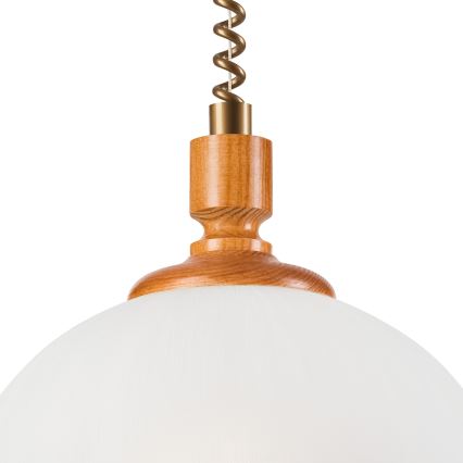 Lampadario a scomparsa RAMONA 1xE27/60W/230V beige/marrone/pino