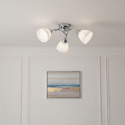Lampadario a soffitto CLARA 3xE27/15W/230V cromo lucido