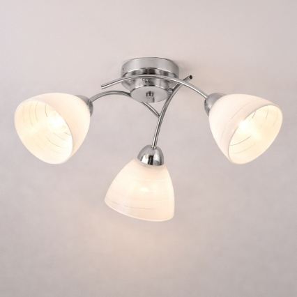 Lampadario a soffitto CLARA 3xE27/15W/230V cromo lucido