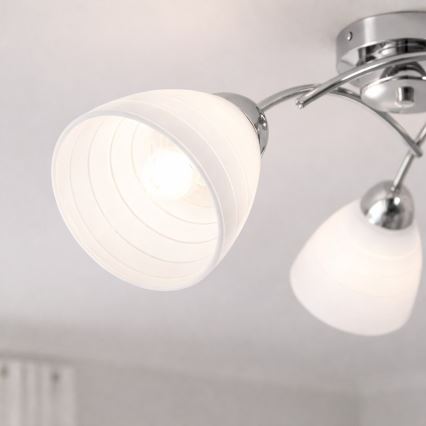 Lampadario a soffitto CLARA 3xE27/15W/230V cromo lucido