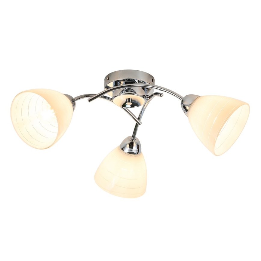 Lampadario a soffitto CLARA 3xE27/15W/230V cromo lucido