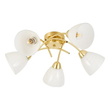 Lampadario a soffitto CLARA 5xE27/15W/230V, finitura oro