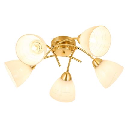 Lampadario a soffitto CLARA 5xE27/15W/230V, finitura oro