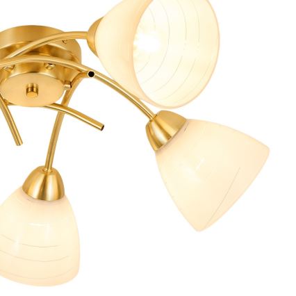 Lampadario a soffitto CLARA 5xE27/15W/230V, finitura oro