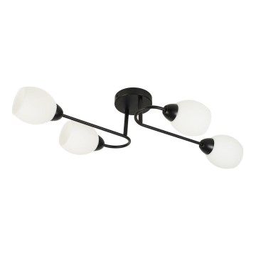 Lampadario a soffitto KING 4xE27/15W/230V nero