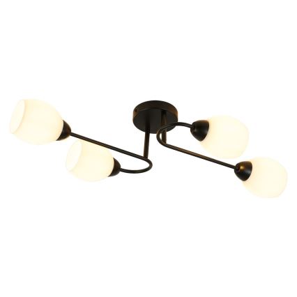 Lampadario a soffitto KING 4xE27/15W/230V nero