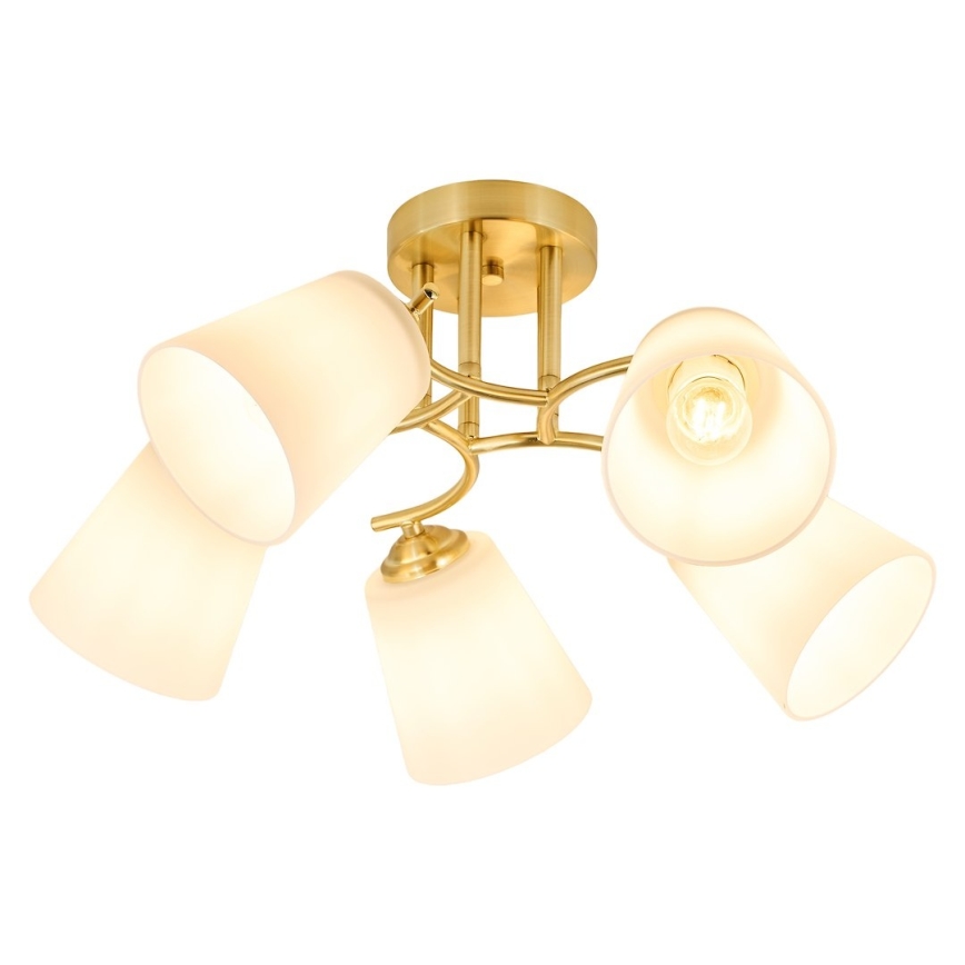 Lampadario a soffitto PAFOS 5xE27/15W/230V dorato