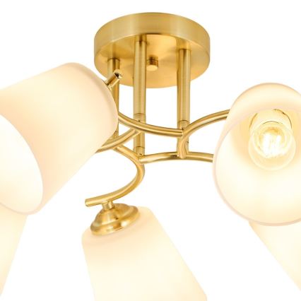 Lampadario a soffitto PAFOS 5xE27/15W/230V dorato
