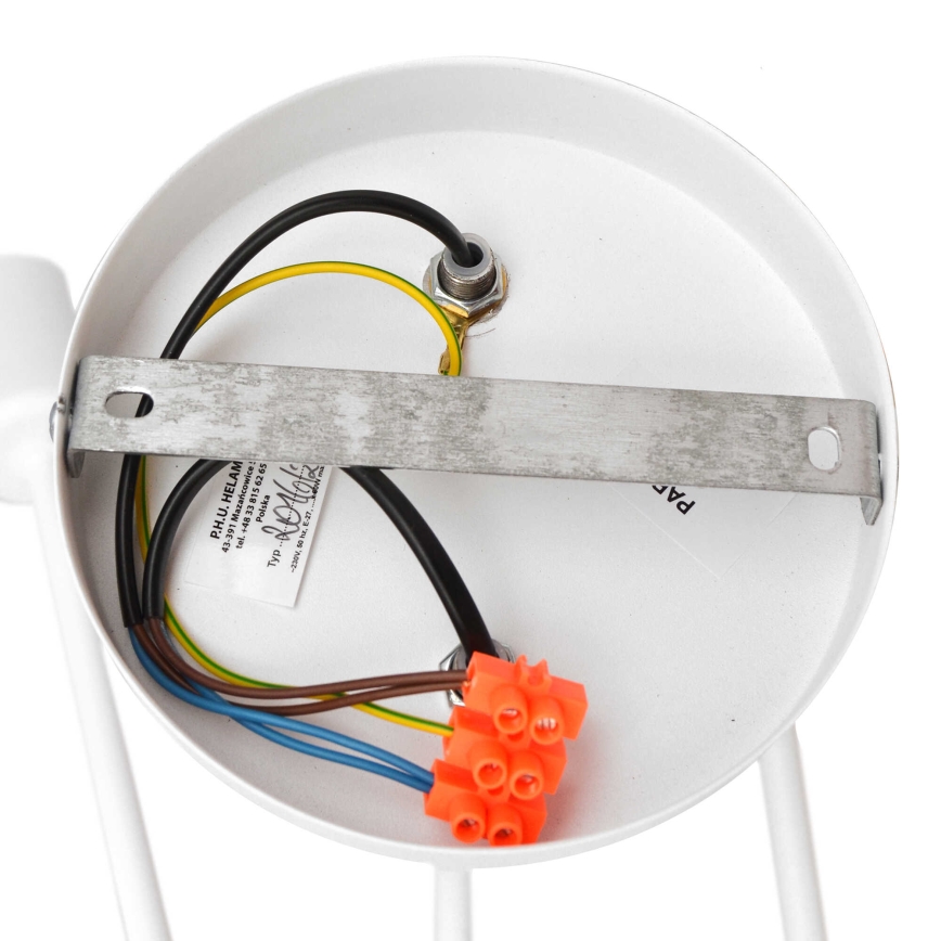 Lampadario a plafone per bambini OXFORD 2xE27/15W/230V bianco