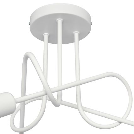 Lampadario a plafone per bambini OXFORD 3xE27/15W/230V bianco