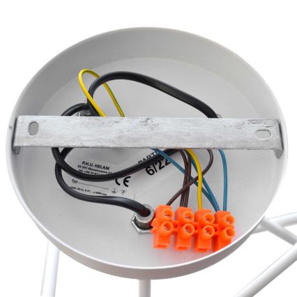 Lampadario a plafone per bambini OXFORD 3xE27/15W/230V bianco