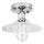 Lampadario a soffitto TRISH 1xE27/15W/230V cromo lucido/trasparente