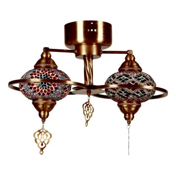 Lampadario a soffitto YENI 1xE27/40W/230V bronzo
