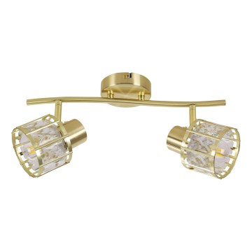 Lampadario a soffitto ZAHARA 2xE27/10W/230V dorato