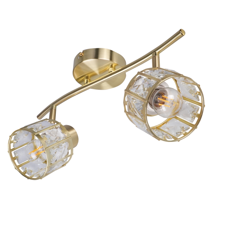 Lampadario a soffitto ZAHARA 2xE27/10W/230V dorato