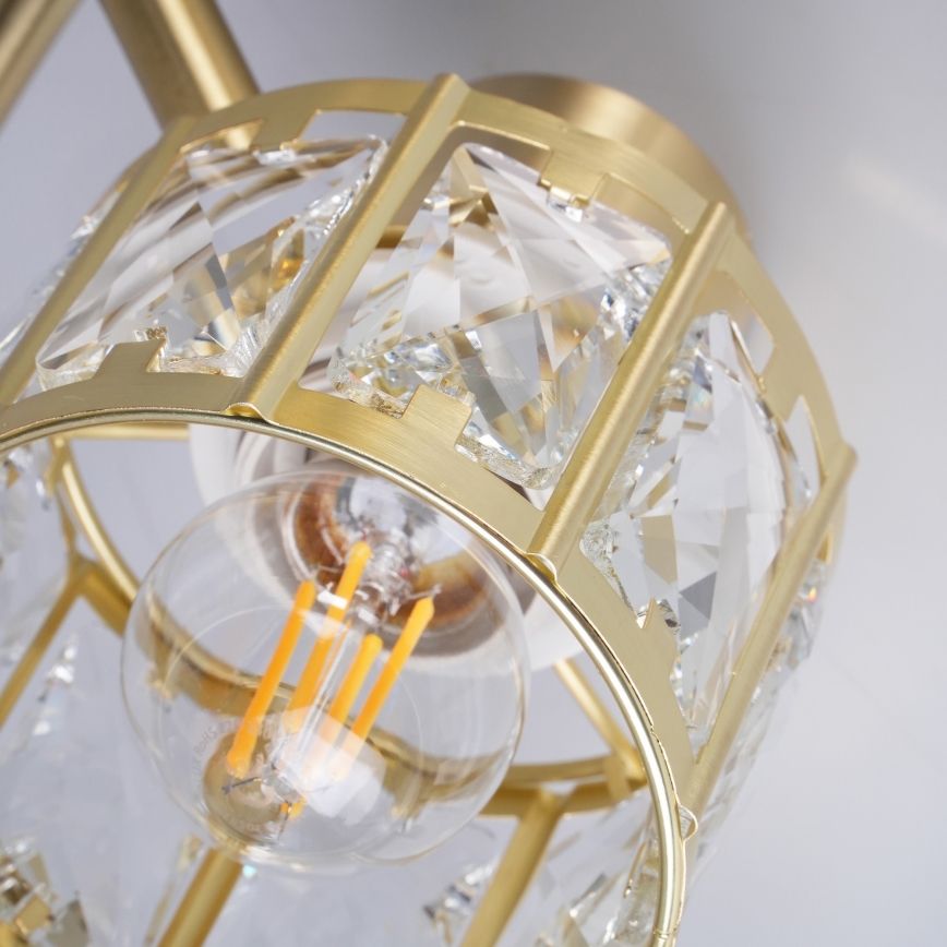 Lampadario a soffitto ZAHARA 2xE27/10W/230V dorato