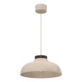 Lampadario a sospensione a filo BASCA 1xE27/15W/230V beige/marrone
