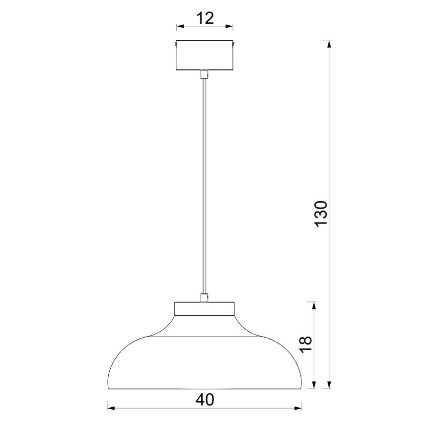 Lampadario a sospensione a filo BASCA 1xE27/15W/230V beige/marrone