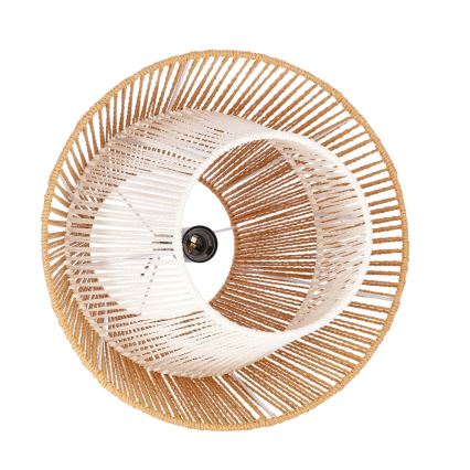 Lampadario a sospensione AFRICA 1xE27/40W/230V diametro 40 cm marrone/crema
