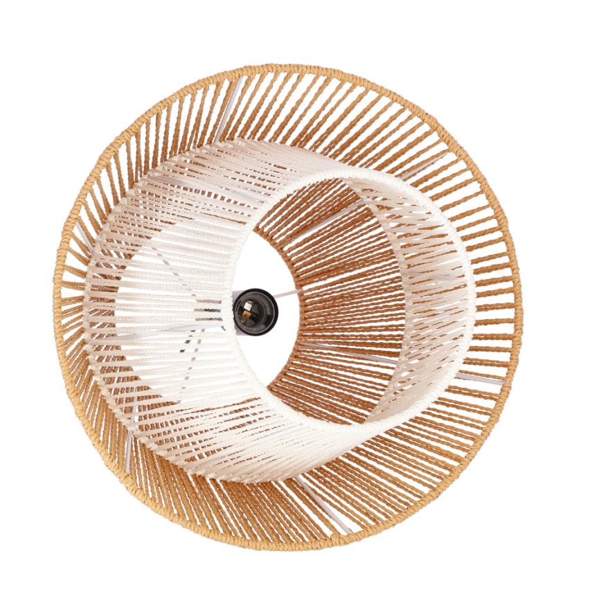 Lampadario a sospensione AFRICA 1xE27/40W/230V diametro 40 cm marrone/crema