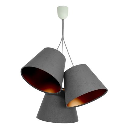 Lampadario a sospensione con filo AMBROSIA 3XE27/60W/230V