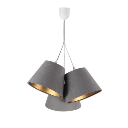 Lampadario a sospensione con filo AMBROSIA 3XE27/60W/230V