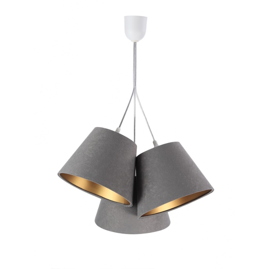 Lampadario a sospensione con filo AMBROSIA 3XE27/60W/230V