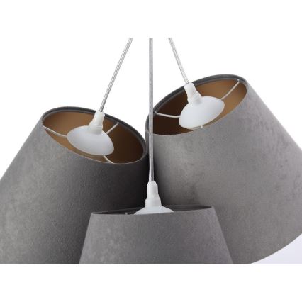 Lampadario a sospensione con filo AMBROSIA 3XE27/60W/230V